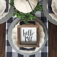 Black And White Buffalo Plaid Fall Decor Image Result For Black Buffalo Check Fall Decor Farmhouse Fall Decor Fall Table Decor Fall Thanksgiving