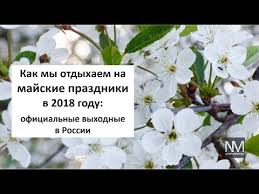 Майские выходные в этом году продлятся десять дней. Kak My Otdyhaem Na Majskie Prazdniki V 2018 Godu V Rossii Youtube