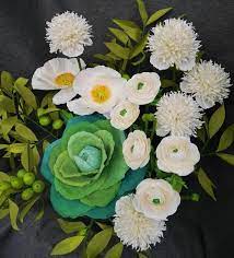 Carnation Poppy Paper Flower Templates Video Tutorial Etsy Flower Template Paper Flower Template Paper Flowers