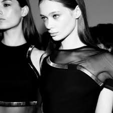 Mugler Runway Black Chain Link Cut-Out Sheet Dress