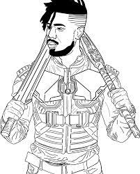 Michael b jordan coloring pages. Artstation Illustrated Digital Portraits Erik Killmonger Michael B Jordan Black Panther Michael B Jordan Black Panther Erik Killmonger Michael B Jordan