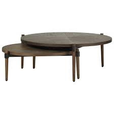 Norcastle glass top cocktail and coffee table oval dark brown. Set Of Two Garasu Nested Coffee Tables Coffee Table Coffee Table Wood Nesting Coffee Tables