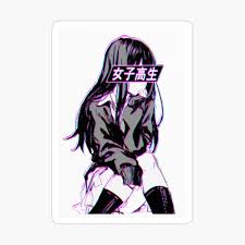 Anime pictures and wallpapers with a unique search for free. Anime Sad Girl Art Board Print By Kated00dles Redbubble