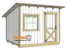 10x10 Lean To Shed Plans Construct101 Lean To Shed Wood Shed Plans Building A Shed