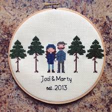Removing the background typically produces much better looking patterns. Three Figures Portrait Custom Cross Stitch Family Portrait Etsy Cross Stitch Family Portrait Cross Stitch Cross Stitching