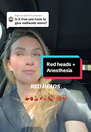 Understanding Anesthesia Responses for Redheads