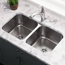 Kraus kore workstation undermount stainless steel kitchen sink. Mr Direct Undermount Stainless Steel 33 In Double Bowl Kitchen Sink 502a 18 The Home Depot In 2021 Sinks Kitchen Stainless Undermount Kitchen Sinks Stainless Steel Kitchen Sink Undermount