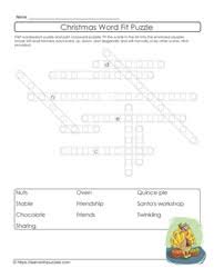 It has a grid like a crossword, but there are no normal clues. Wordfit Puzzles Learn With Puzzles