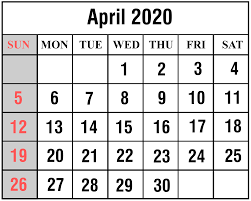 April 2020 Calendar Printable Free Printable Calendar Templates Calendar Template Printable Calendar Template