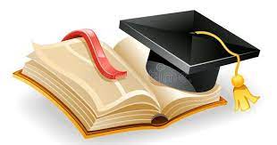 Graduation Cap And Book Vector Illustration Of Graduation Cap And Open Book Vector Illustration Graduation Graduation Silhouette Graduation Cap