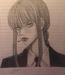 Makima (Chainsaw Man) sketch : rTeachMeArtSenpai