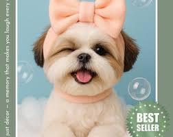 Dog in Toilet, Dog Reading Newspaper Personalised Pet Portrait Gift, Funny  Bathroom Art, Dog Wall Art, Pet in Bathtub, Personalised Pet Gift