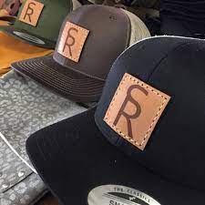 12 Custom Yupoong 6606 Retro Trucker Leather Patch Hats Etsy In 2020 Leather Patches Authentic Leather Leather
