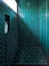 Believe It Or Not This Bathroom S Mesmerizing Tile Isn T The Main Event Green Tile Bathroom Green Bathroom Tile Bathroom