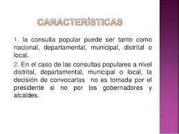 Significación o sentido de las. Consulta Popular