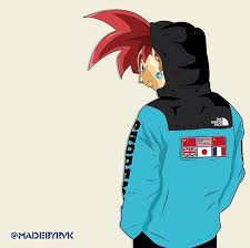Also, in the anime, the user's muscles remain virtually the same mass and definition. Goku X Supreme X Northface Goku Ssjgod Dbz Anime Supreme Supremenewyork Thenorthface Vector Illustrator Ill Anime Anime Dragon Ball Super Anime Style
