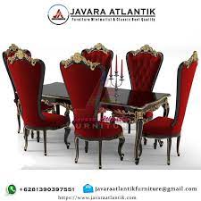 Meja Makan Set Ukiran Kursi Syahrini Meja Makan Kursi Meja