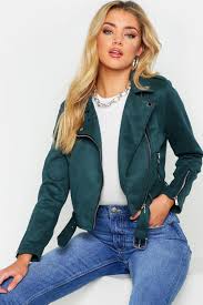 Premium Faux Suede Moto Jacket Boohoo In 2020 Faux Suede Biker Jacket Suede Jacket Outfit Suede Biker