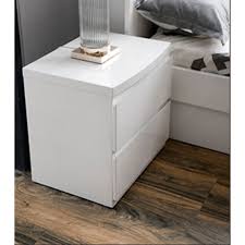 One perfect example of this is the chrysler modern 1 drawer nightstand. White Gloss White Bedside Table