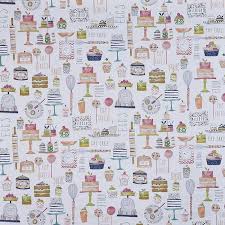 It's a cup of tea /piece of cake. Eat Cake In Marmalade By Prestigious Textiles Fabrics Curtain Fabric Store