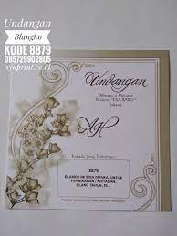 Undangan Blangko Kode 8879 Desain Undangan Perkawinan Undangan Undangan Perkawinan