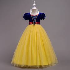Check spelling or type a new query. Snow White Dress Princess Baby Kids Girl Party Dress Cosplay Costume Children Clothes Yellow On Luulla