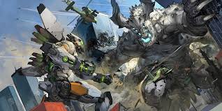 The black, an anime adaptation of the jaegers versus kaiju franchise, has its first 'pacific rim: Hd Wallpaper Pacific Rim Mecha Anime Style Destruction War Robots Monster Wallpaper Flare