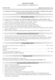 160+ free resume templates for word. Mba Graduate Resume Examples