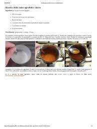 I cipollotti in agrodolce sono facili da preparare, seguendo poche semplici indicazioni. Salsa Agrodolce Cinese Ricetta Base Pdf