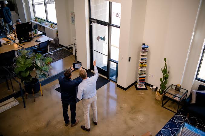 Commercial interior site survey