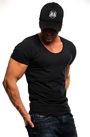 Men S Plain Black Scoop Neck T Shirt Rb Design Store Cool Shirts For Men Mens Casual T Shirts Scoop Neck Shirts