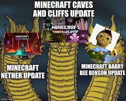 Minecraft has been in the news lately for its' super smash bros ultimate dlc announcement. King Ghidorah Imgflip