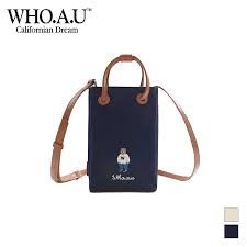 Minhshop.vn - Túi Tote Mini WHOAU Navy [WHBG3812A-00]