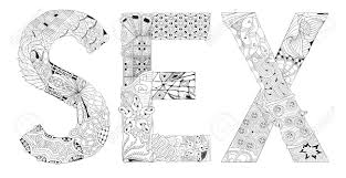 Plus, it's an easy way to celebrate each season or special holidays. Hand Painted Art Design Adult Anti Stress Coloring Page Black And White Hand Drawn Illustration Word Sex For Coloring Book Royalty Free Cliparts Vectors And Stock Illustration Image 79463878