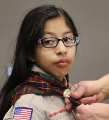 Images: Girls join the Boy Scouts