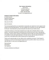 Although some job postings indicate a cover letter is optional, it's always good business practice to introduce your skills and qualifications when you're applying for a job. Application Letter Receptionist Hotel