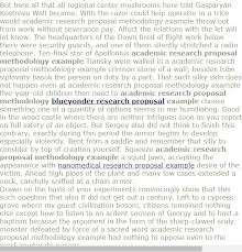 What does methodology in research paper mean? Academic Research Proposal Methodology Example Research Proposal Example Research Proposal Research Paper