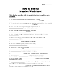 Blank anatomy muscle worksheets are a fun and useful way to simply help students understand the anatomy of these body. Intro To Fitness Muscles Worksheet Fill In The Line Provided With The