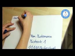 Ist ein briefmarkenhandel aus dabei ist dieser service der deutschen post sehr praktisch. A4 Briefumschlag Beschriften Brief Beschriften Youtube
