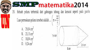 Sedangkan untuk bangun ruang sisi lengkung yaitu kerucut, tabung, dan bola. Contoh Soal Bangun Ruang Gabungan Terbaru 2019