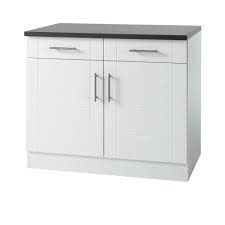 Unverzichtbar in der küche ist ein unterschrank oder gleich mehrere unterschränke: Kuchen Unterschrank Nevada 2 Turig 100 Cm Breit Hochglanz Weiss Moebel Guenstig De