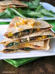 Black Bean Spinach Baked Quesadillas Alida S Kitchen Recipe Spinach Bake Quesadilla Wholesome Ingredients