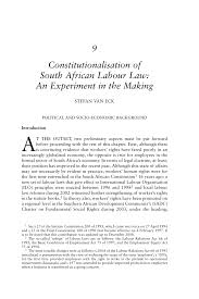 Visit payscale to research caregiver hourly pay by city, experience, skill, employer and more. Pdf Constitutionalisation Of South African Labour Law An Experiment In The Making