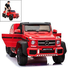 Licensed Mercedes Benz Amg G63 12v Kids Ride On Car 6 Wheels W Remote Control Red Kids Ride On Battery Powered Car Mercedes Benz Amg