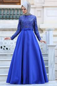 Tuay Mikado Saten Sax Mavisi Tesettur Abiye Elbise 2372sx Tesetturisland Com Elbise Moda Stilleri Basortusu Modasi