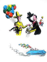 The little monkey, with his gleeful, innocent smile, is driving this hot rod. Curious George The Man In The Yellow Hat Buys Balloons Etsy Yellow Hat Curious George Vintage Book