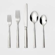 Top 15 picks for 2021. 20pc Stainless Steel Hartford Silverware Set Threshold Target