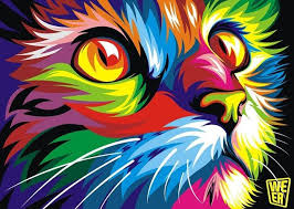 Cuadros Decoracion Pop Art Abstract Animal Oil Painting On The Canvas Home Decor Wall Art Colorful Cat Picture For Living Cat Painting Diy Canvas Wall Art Art