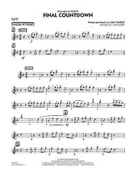 Download Final Countdown Flute Sheet Music By Europe Sku Hx 256779 Sheet Music Digital Sheet Music Flute Sheet Music
