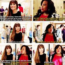 Rachel Berry And Mercedes Jones Glee Quotes Glee Memes Glee